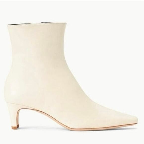 Staud Wally Booties In Cream 9 1/2 NWOB - Picture 1 of 7